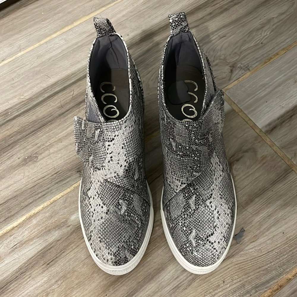 CCOCCI SNAKE SKIN WEDGES